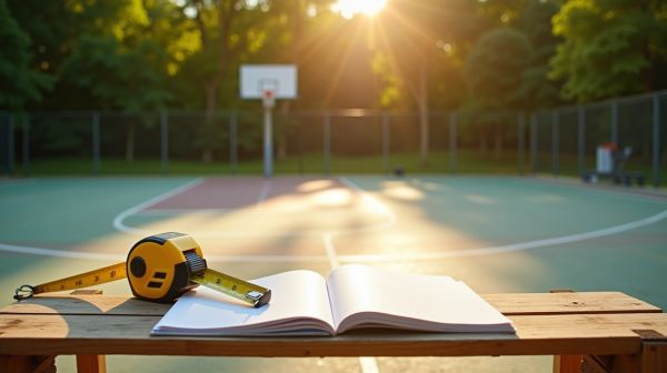 Construire un terrain de basket extérieur : surfaces, dimensions et budget