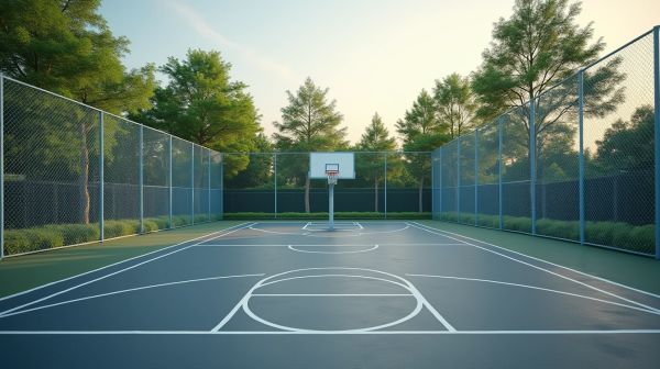 Construire un terrain de basket extérieur : surfaces, dimensions et budget